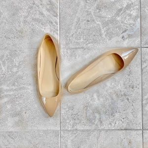 J. Crew Nude Pointy Toe Flats